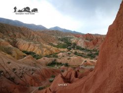 Mountains of Kyzylkunye 1750 m. Lake Issyk-Kul. Kyrgyzstan.