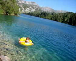 Lake Sary — Chelek 1874 m. Chatkal range. Kyrgyzstan.