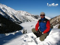 «Big Almaty Lake» 2511 m. Zailiysky Alatau. Kazakhstan.