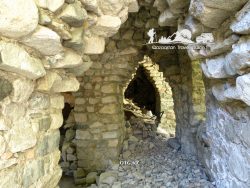 More than 900 tons of stones were used. Aksay gorge. The hermit’s fortress. Saints — Seraphim and Theognostus. Trans-Ili Alatau. Kazakhstan.