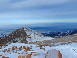 The Great Almaty Peak 3681 m. Zailiysky Alatau Kazakhstan.