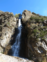 Medvezhy Waterfall 30 m., Turgen gorge. Trans-Ili Alatau Kazakhstan.