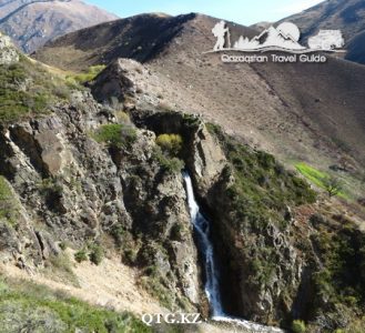 Medvezhy Waterfall 30 m., Turgen gorge. Trans-Ili Alatau Kazakhstan.